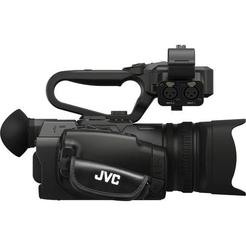 Jvc Gy-Hm250 Uhd 4K Streaming Camcorder W/ 64Gb Memory Card, Hdmi Cable, Case, Led Light, Cleaning Kit And More. Professional Bu